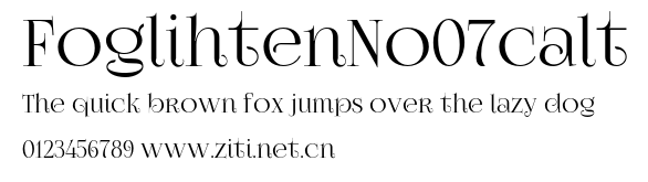 FoglihtenNo07calt.otf字體轉換器圖片