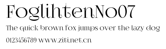 FoglihtenNo07.otf字體轉換器圖片