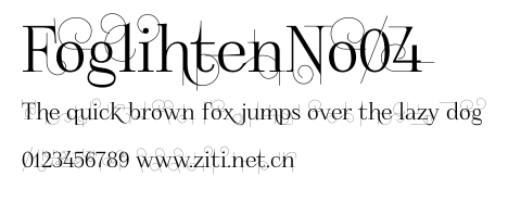 FoglihtenNo04.otf字體轉換器圖片