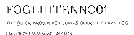 FoglihtenNo01.otf字體轉換器圖片