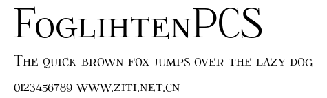 FoglihtenPCS.otf字體轉換器圖片