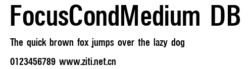 FocusCondMedium DB.ttf字體轉換器圖片