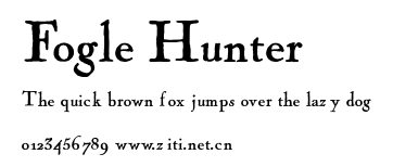 Fogle Hunter.ttf字體轉換器圖片