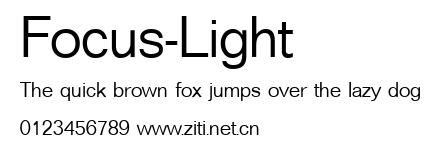 Focus-Light.ttf字體轉換器圖片