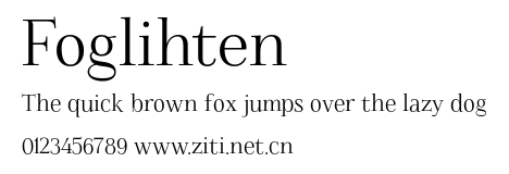 Foglihten.otf字體轉換器圖片
