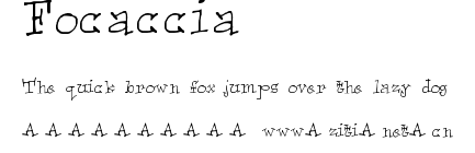 Focaccia.ttf字體轉換器圖片