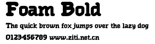 Foam Bold.ttf字體轉換器圖片