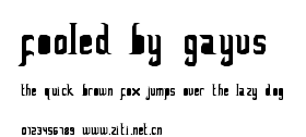 FoOleD bY GaYUs.ttf字體轉換器圖片