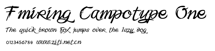 Fmiring Campotype One.otf字體轉換器圖片