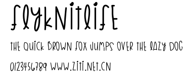 FlyknitLife.ttf字體轉換器圖片