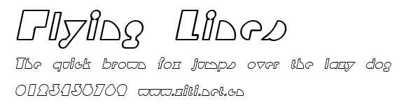Flying Lines.ttf字體轉換器圖片