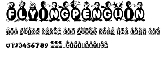 FlyingPenguin.ttf字體轉換器圖片
