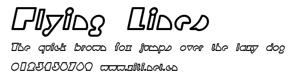 Flying Lines.ttf字體轉換器圖片