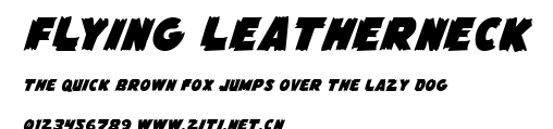Flying Leatherneck.ttf字體轉換器圖片