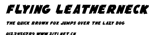 Flying Leatherneck.ttf字體轉換器圖片