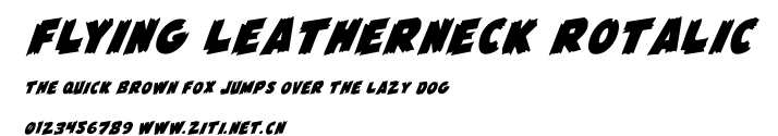 Flying Leatherneck Rotalic.ttf字體轉換器圖片