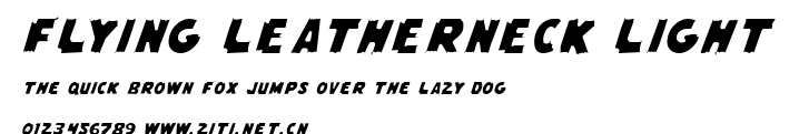 Flying Leatherneck Light.ttf字體轉換器圖片