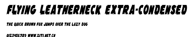 Flying Leatherneck Extra-condensed.ttf字體轉換器圖片