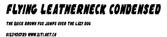 Flying Leatherneck Condensed.ttf字體轉換器圖片