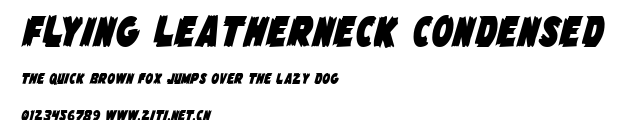 Flying Leatherneck Condensed.ttf字體轉換器圖片