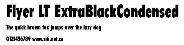 Flyer LT ExtraBlackCondensed.ttf字體轉換器圖片