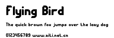 Flying Bird.ttf字體轉換器圖片