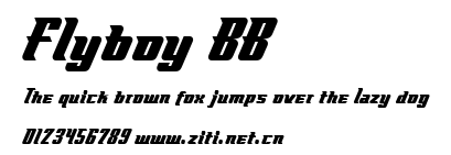 Flyboy BB.ttf字體轉換器圖片