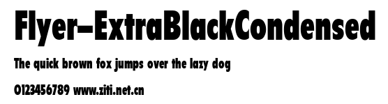 Flyer-ExtraBlackCondensed.ttf字體轉換器圖片