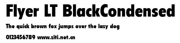 Flyer LT BlackCondensed.ttf字體轉換器圖片