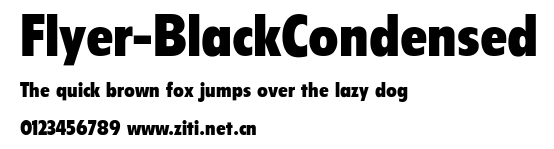 Flyer-BlackCondensed.ttf字體轉換器圖片