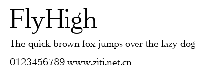 FlyHigh.ttf字體轉換器圖片