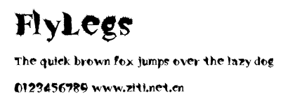 FlyLegs.ttf字體轉換器圖片