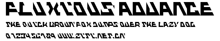 Fluxious Advance.ttf字體轉換器圖片