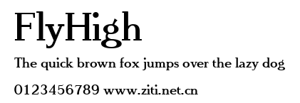 FlyHigh.ttf字體轉換器圖片