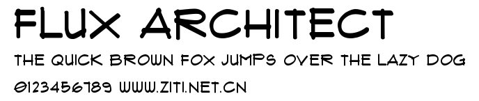 Flux Architect.ttf字體轉換器圖片
