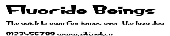 Fluoride Beings.ttf字體轉換器圖片
