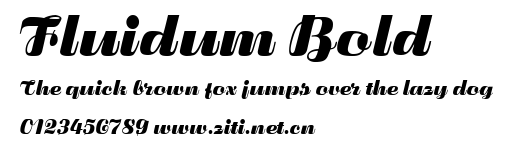 Fluidum Bold.ttf字體轉換器圖片