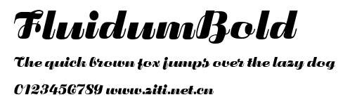 FluidumBold.ttf字體轉換器圖片