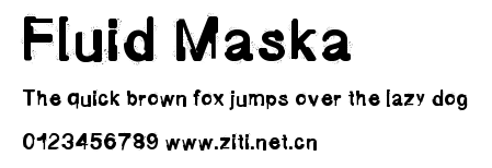 Fluid Maska.ttf字體轉換器圖片