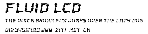 Fluid LCD.ttf字體轉換器圖片