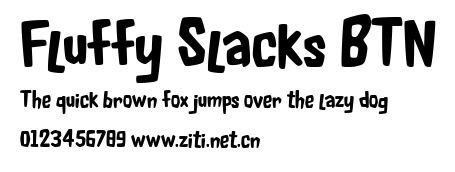Fluffy Slacks BTN.ttf字體轉換器圖片