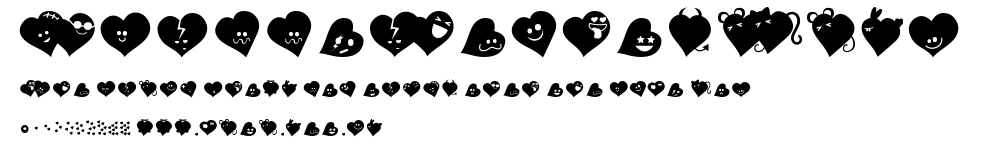 FluffyHeartsDing.ttf字體轉換器圖片