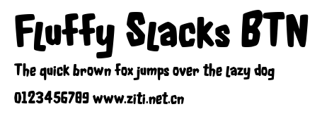 Fluffy Slacks BTN.ttf字體轉換器圖片