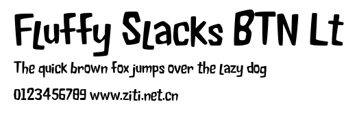 Fluffy Slacks BTN Lt.ttf字體轉換器圖片