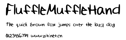 FluffleMuffleHand.ttf字體轉換器圖片