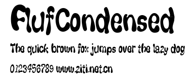 FlufCondensed.ttf字體轉換器圖片