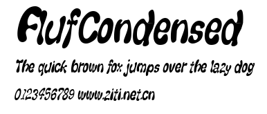 FlufCondensed.ttf字體轉換器圖片