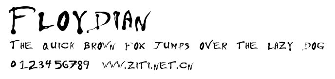 Floydian.ttf字體轉換器圖片
