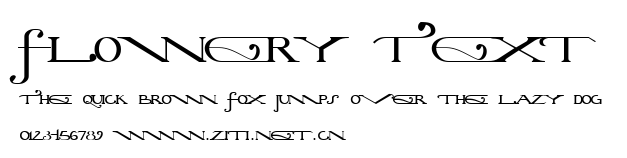 Flowery Text.ttf字體轉換器圖片
