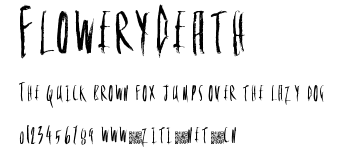 FloweryDeath.ttf字體轉換器圖片